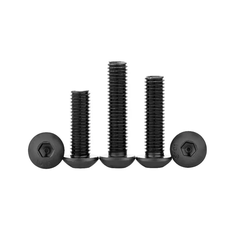 Bsw-マッシュルームヘッドネジ、ソケットボタン、ブラックヘキサゴン、英国標準、六角ボルト、1/8、5/32、3/16、1/4、5/16、3/8、グレード10.9