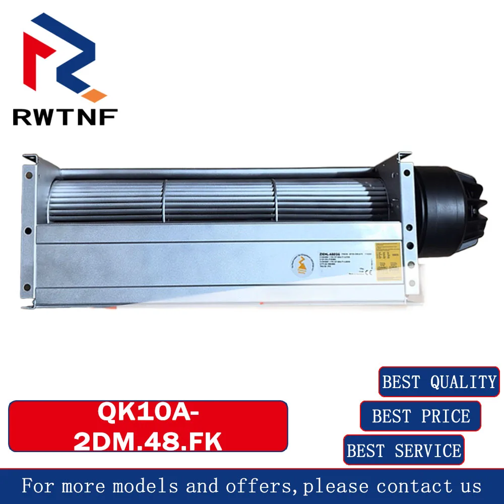 新品純正QK10A-2DM.48.FK Ziehl-abeggファン、産業用冷却クロスフローファン、100%オリジナル倉庫在庫