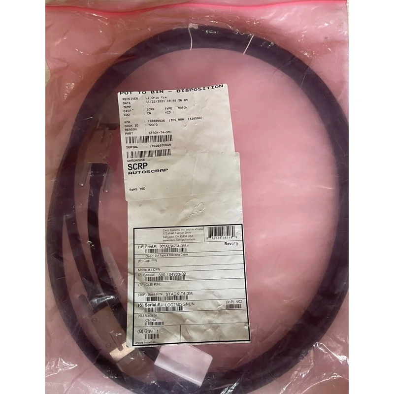 PP+ STACK-T4-3M Stacking Cable for Cisco Catalyst 9200L