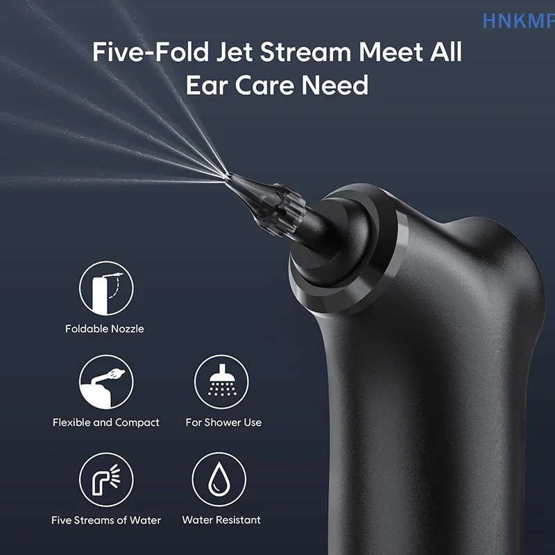 Electric Ear Cleaner Kit Pressure Modes Ear Wax Removal Health Care Water Irrigation Ear Washer For Adults Child Ear Cleaner