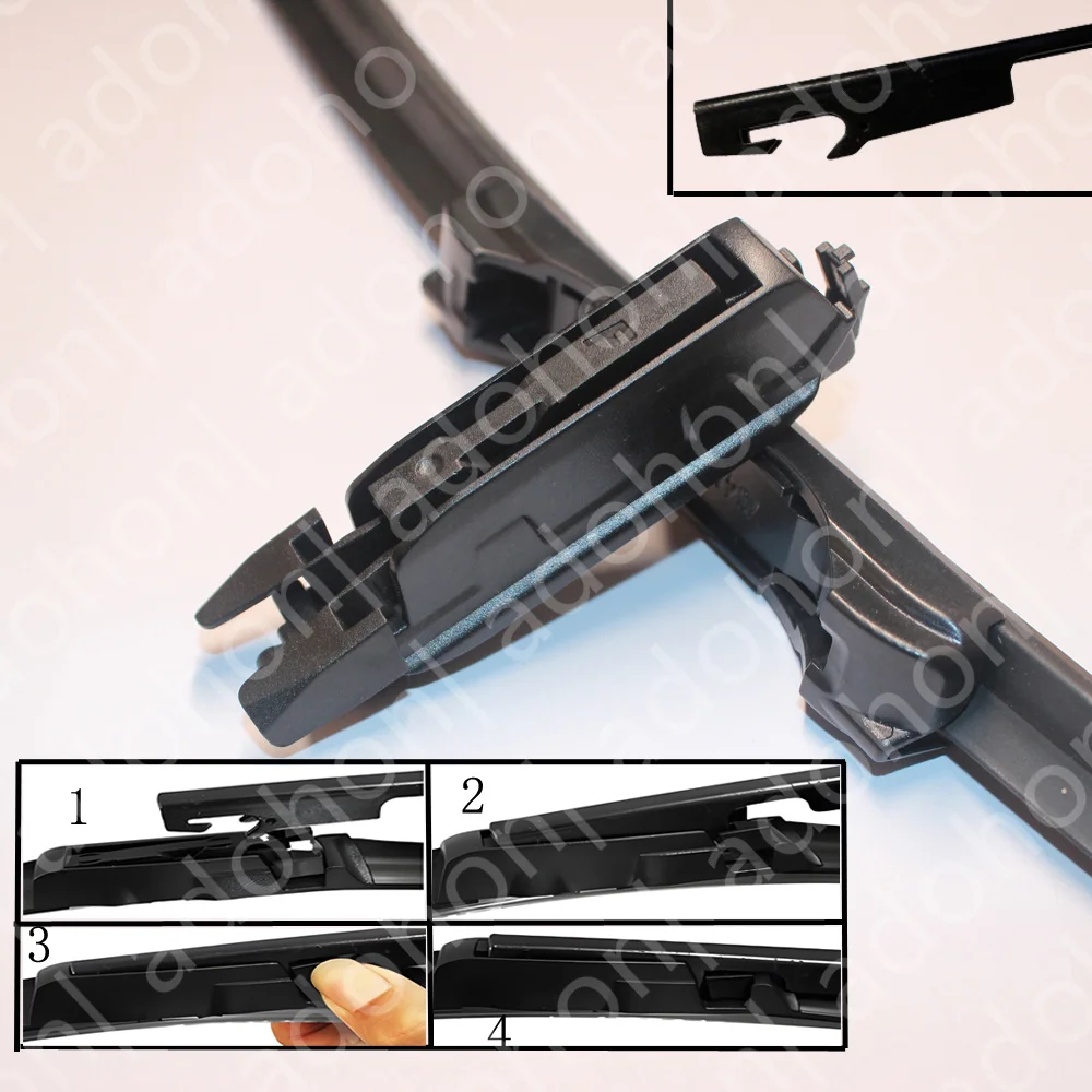 For SEAT Altea Freetrack XL MPV 5P1 5P5 5P8 2004 2006 2009 2010 2012 2015 2016 2018 2019 Double Rubber Windshield Wiper Blades