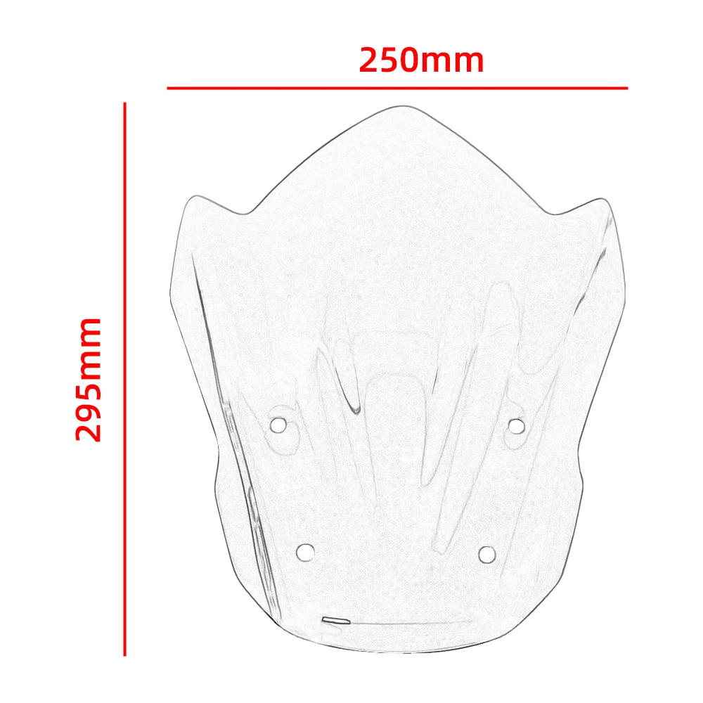 For SUZUKI GSX-S125 GSXS-125 2017 2018 2019 2020 2021 2022 Motorcycle Sport Visor Windshield Windscreen gsxs125 Visor Windshield