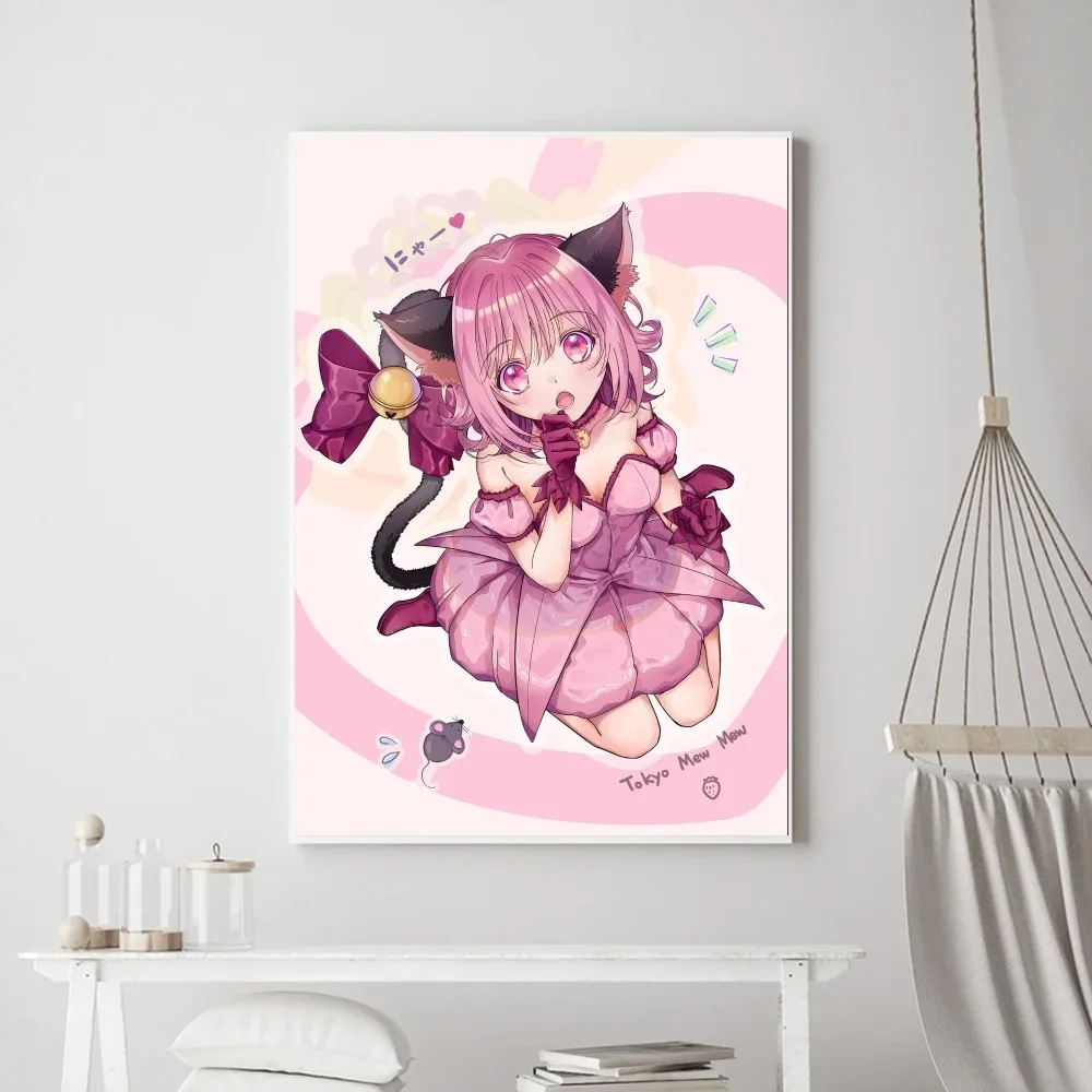 Tokyo Mew Mew Anime Poster Prints Poster Wall Painting Bedroom Living Room Wall Bar Restaurant Sticker Small