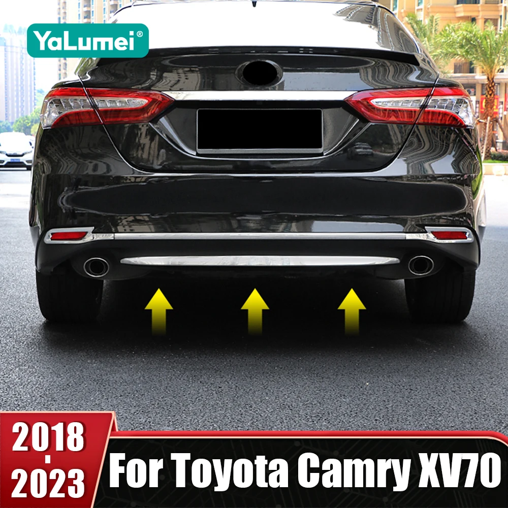 

ABS Car Rear Bumper Decorative Strips Rear Fog Lamp Frame Trim Accessories For Toyota Camry XV70 2018 2019 2020 2021 2022 2023