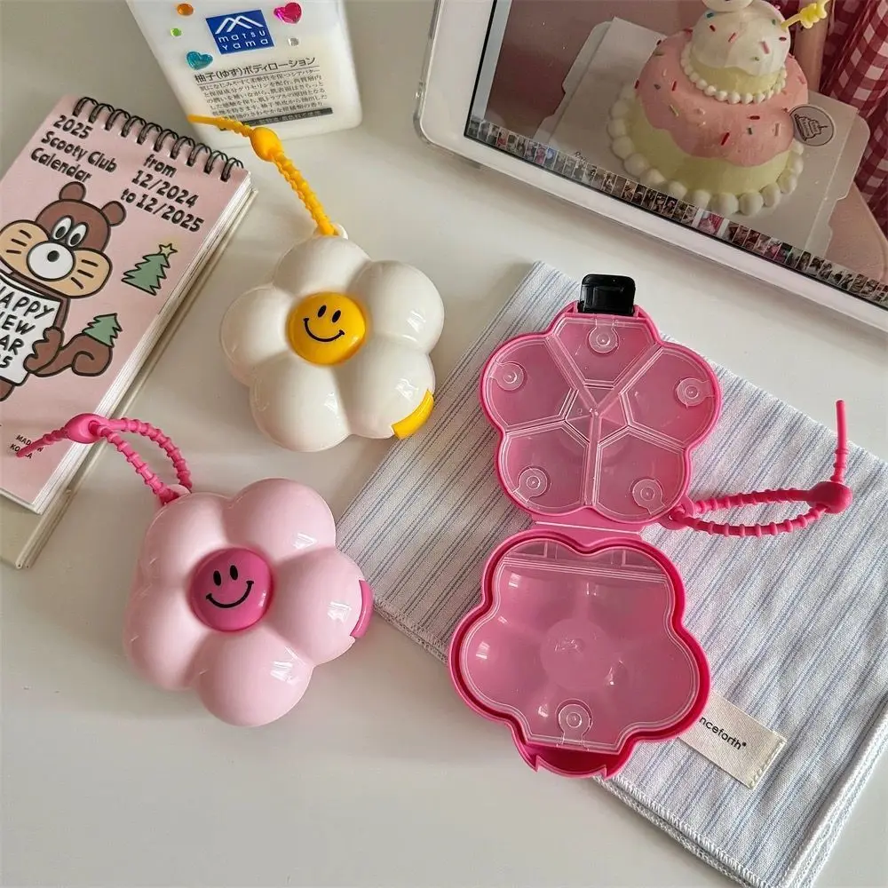 

Органайзер для таблеток с дизайном «Цветок дофамина», герметичный контейнер для лекарств с несколькими отделениями, пищевой пластик