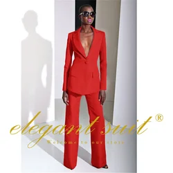 2-Piece Suit for Women, Straight Trousers and Formal Uniform, Casual Fashion, Custom