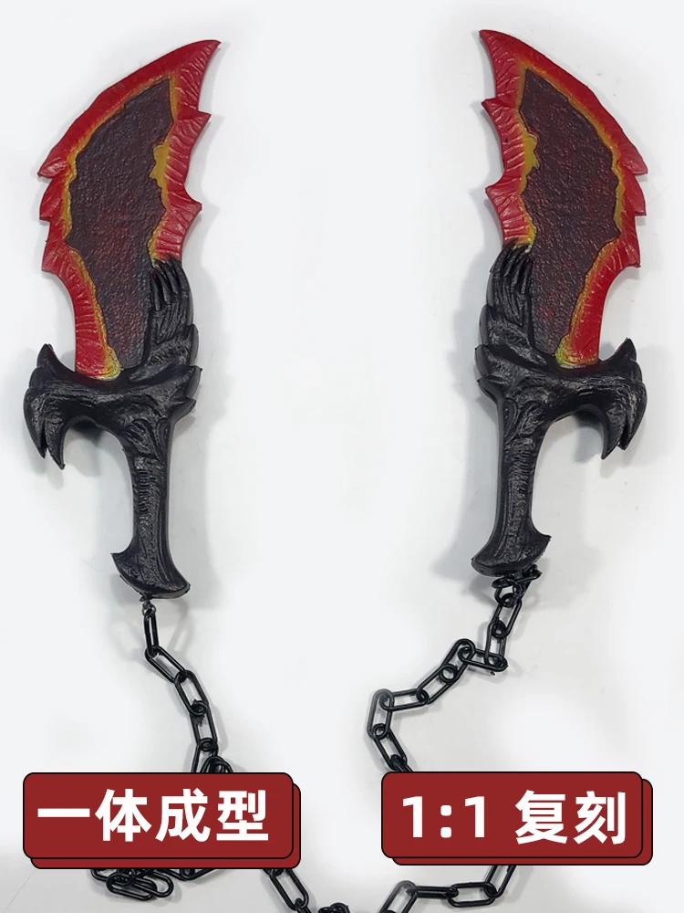 God of War 4 Chaos Blade Flame Tomahawk Chained Axe Prop Weapon Cosplay Role Playing Ghost Beast Leviathan Axe Safety PU Model