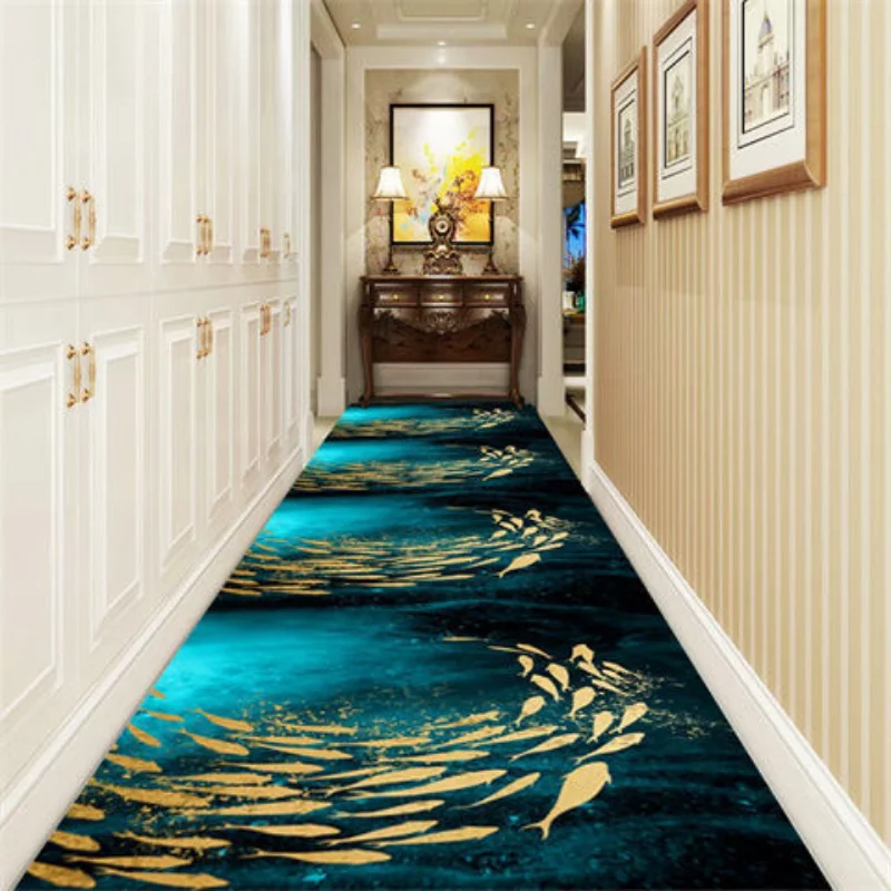 Luxury long corridor carpet Living Room Red Carpets HOTEL Stairs Washable Non-slip Mat long Rugs for Hallway Decoration bedroom