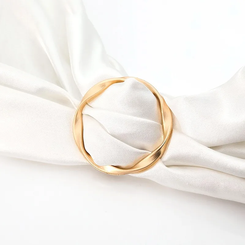 5 Peças de Fivelas de Metal Redondas e Versáteis para Roupas, Clipe de Gravata, Broche, Fivela de Cintura