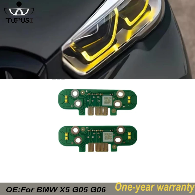 

Желтые светодиодные модули DRL для BMW G05 X5 G06 X6 2020 2021 2022, ремонт дневных ходовых огней, ангельские глазки