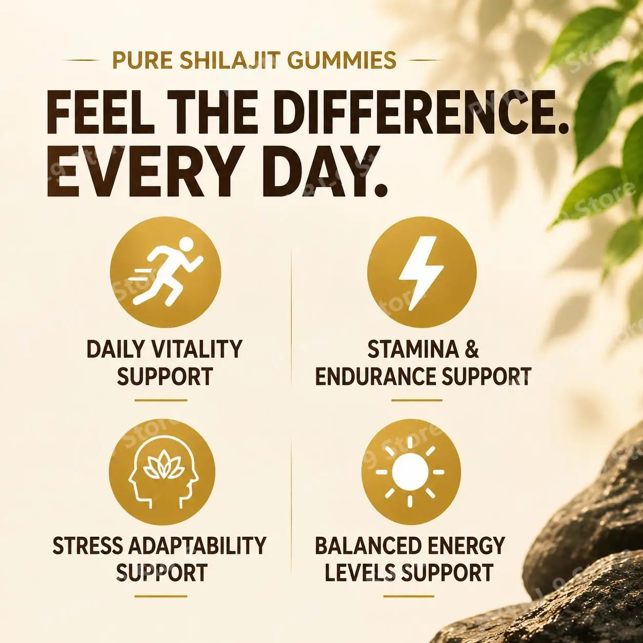 Docteat Pure Shilajit Gummies with Manuka Honey Ashwagandha and Gokshura for Stress Adaptability and Balanced Energy, 30 Gummies