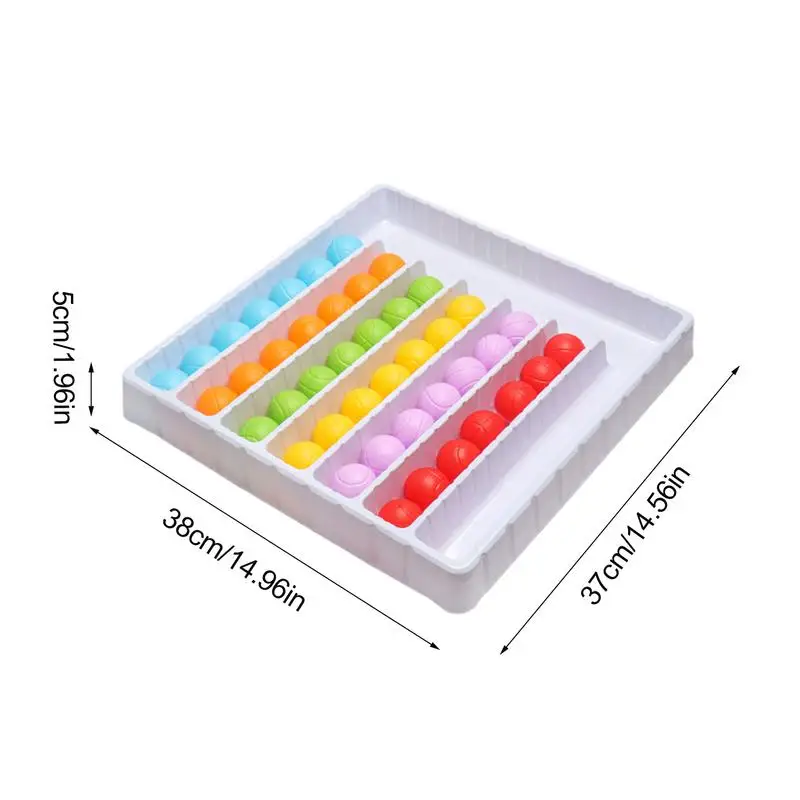 컬러 정렬 볼 레인보우 볼, 감각 게임, 인터랙티브 퍼즐, 교육용 보드 게임, 소년 소녀, 유치원 장난감