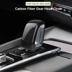 ABS Carbon Fiber Style Car Gear Shift Knob Head Trim Cover Accessories for Volvo XC60 S60 V60 XC90 S90 V90CC XC40 2022-2025