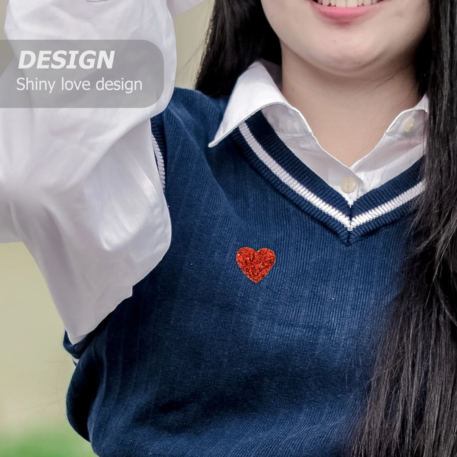 

200Pcs Fashionable Shiny Love Sequin Patches Decorative DIY Jewelry Crafts Clothes Shoes Charming Adornment Supplies