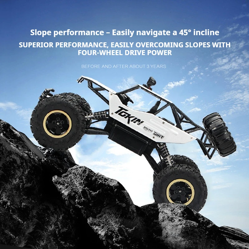 

Super Sized Alloy Climbing Car 2.4g Remote Control Four-Wheel Drive Climbing Mountain Off-Road Vehicle Model Children'S Toy