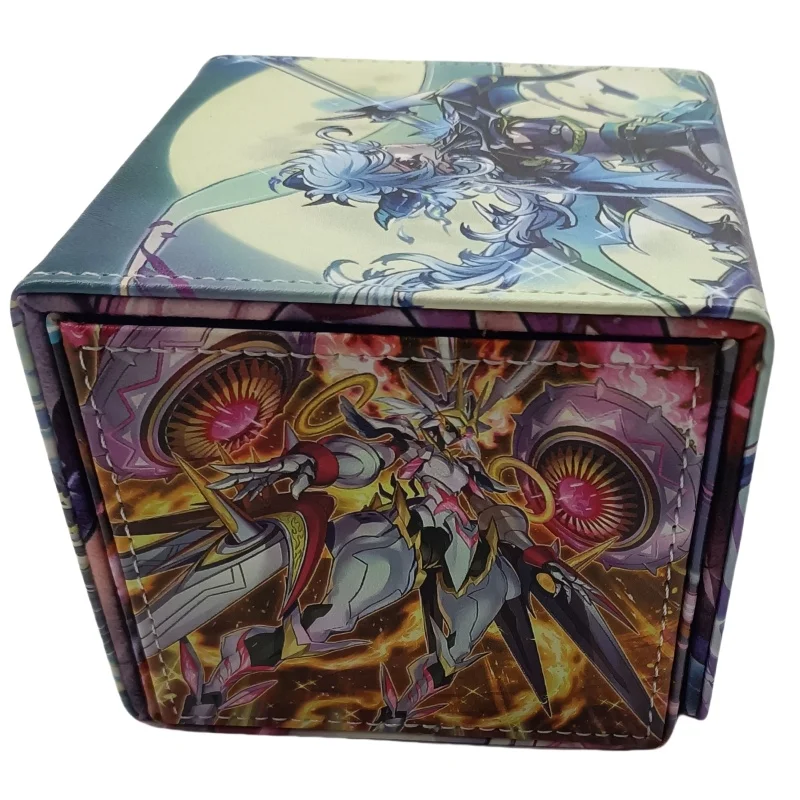 กล่องเก็บการ์ด Yu-Gi-Oh TCG รุ่น Wake Up Centur-Ion Atry Auxila กล่องเก็บของเล่นแอคชั่นฟิกเกอร์หนังคุณภาพสูงสำหรับนักสะสมเกมอนิเมะ