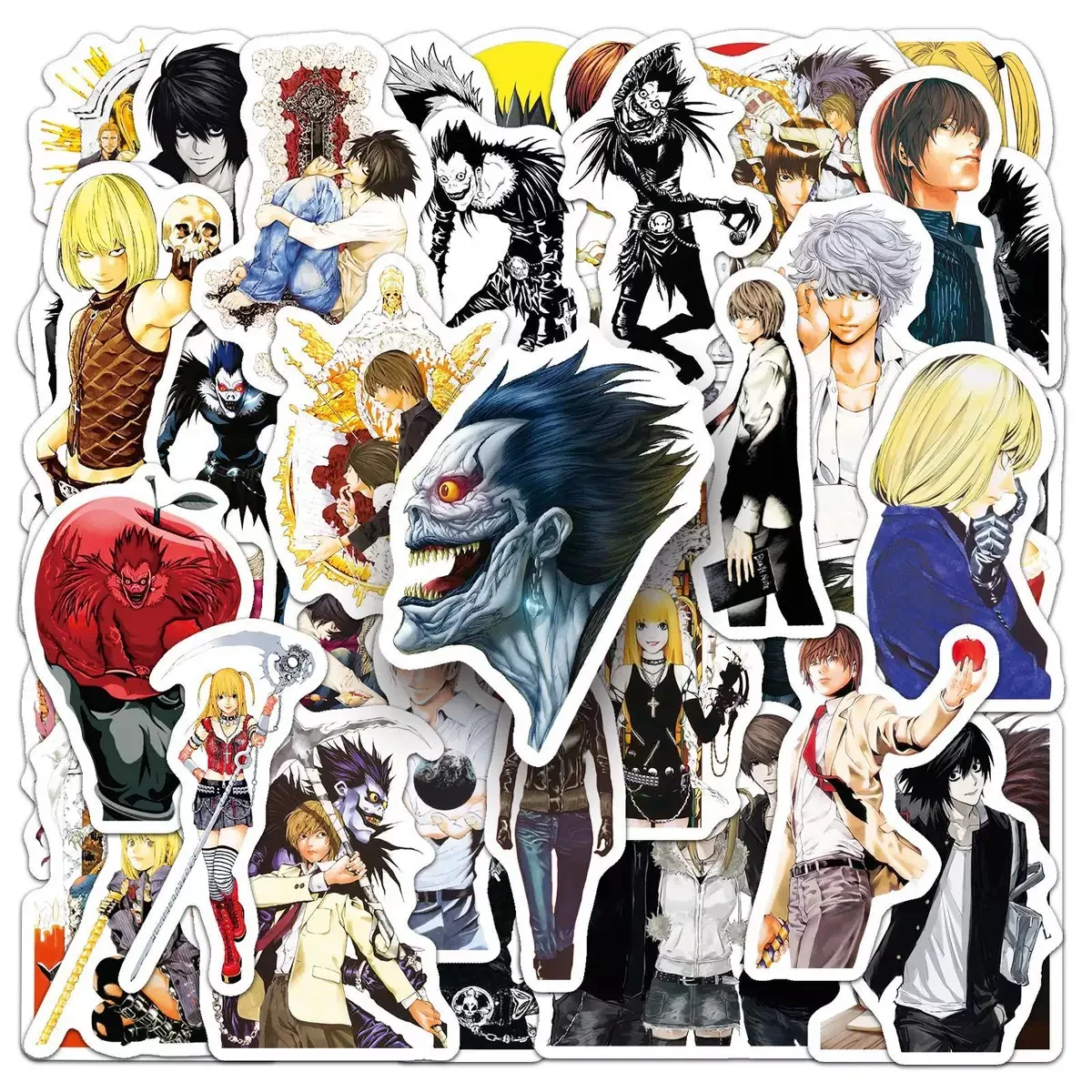 50PCS Cool Anime DEATH NOTE Stickers Classic Toy DIY Car Motorcycle Luggage Guitar Cartoon Funny Sticker Decal Toy Gift