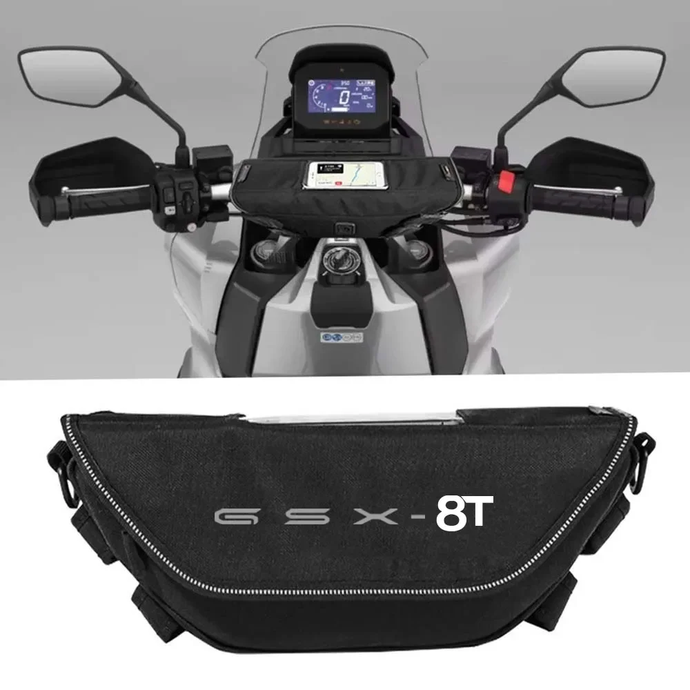 

Bolsa para manillar motocicleta GSX-8T gsx-8t 2026 2025, almacenamiento impermeable, bolsa navegación viaje, bolsa h