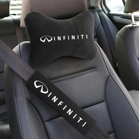 Car Seat Belt Protection Shoulder Pads Headrest Neck Pillow For Infiniti Q50 FX35 G37 G35 QX70 FX45 EX35 Q30 Q70L QX30 QX60 QX80