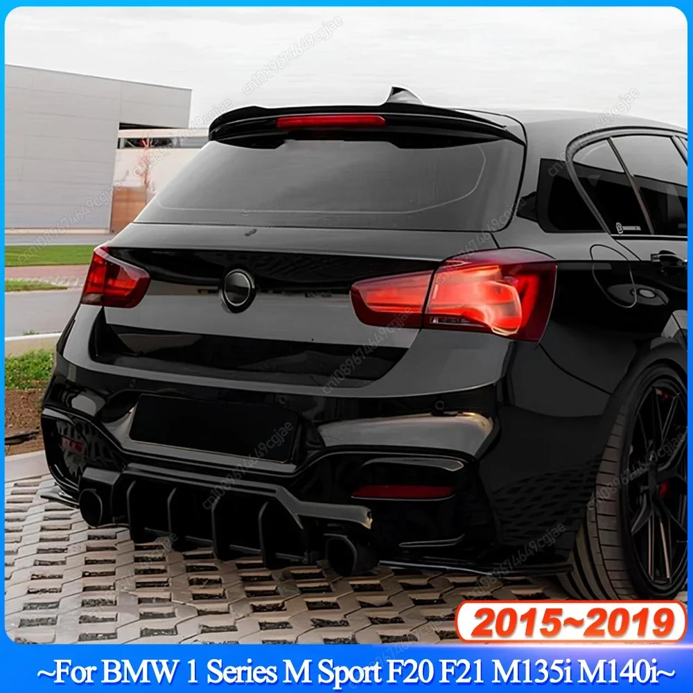 

Для BMW 1 серии M Sport F20 F21 M135i M140i 2015-2019 автомобильный задний диффузор, бампер, задний спойлер, комплект кузова, тюнинг, глянцевый черный