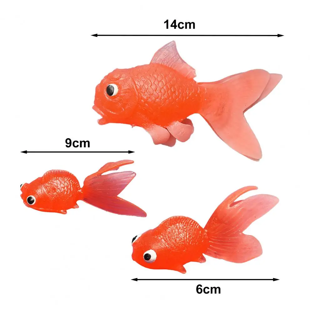 Goudvis Model Kleurrijke Cartoon Vis Serie Miniatuur Beeldje Ornament Zee Dier Vis Beeldje Kid Vissen Speelgoed Aquarium Decor