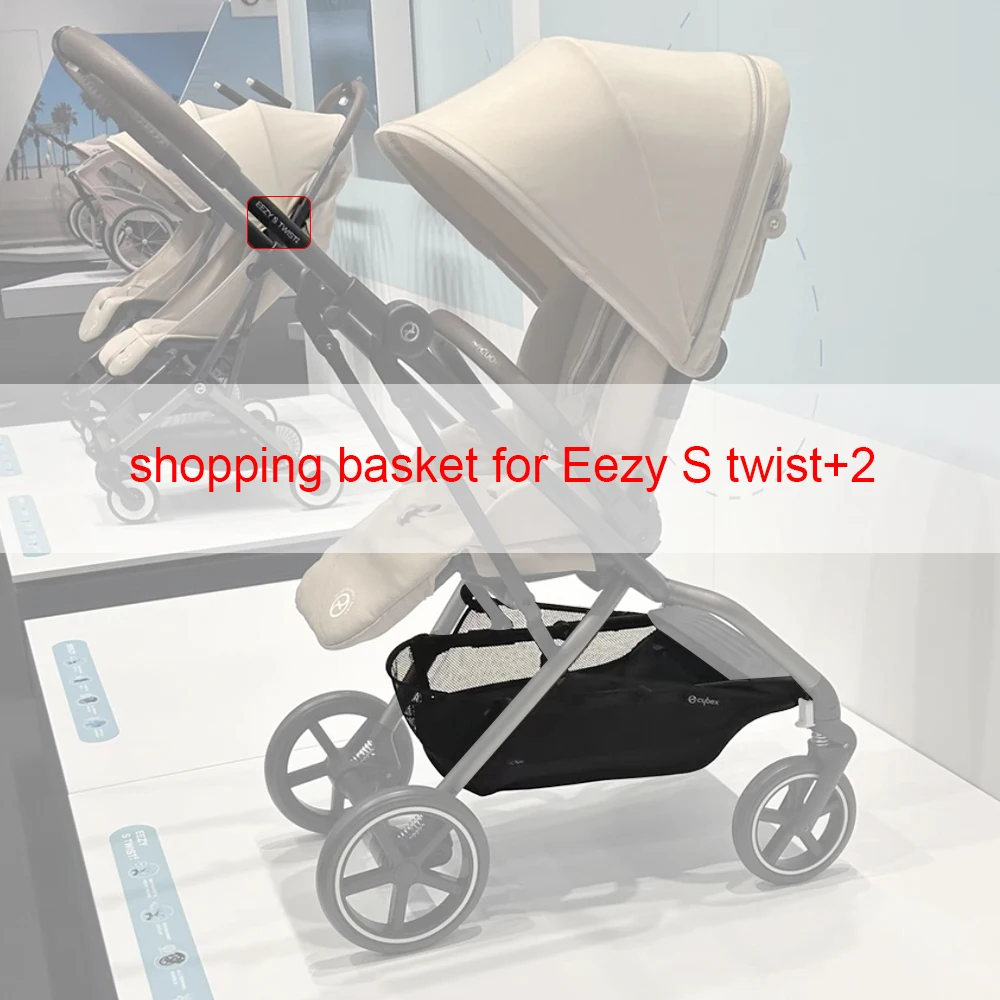 Shopping Basket For Cybex Eezy S Twist+2 Buggy Storage Bag Stroller Diaper Bag Direct Replacement Bebe Trollery Accessories