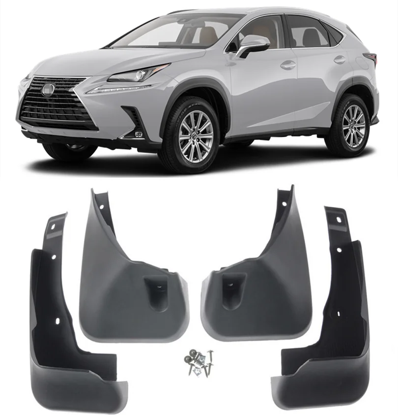 4PCS Mud Flaps For Lexus NX 200t NX 300h 2018 2019 2020- Front Rear Car Mudflaps Mudguards Splash Guards Mud fenders Accessories