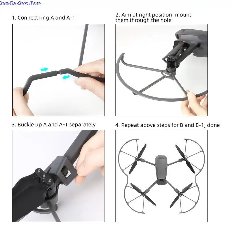 D0UA 드론 방지 방지 반지 360 ° CONMICISION 3의 충돌 조류