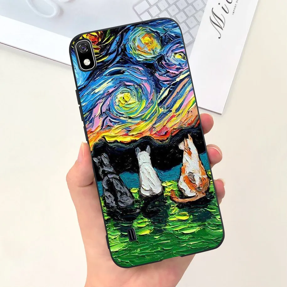 For Samsung Galaxy A10 Case SM-A105F Phone Cover Fashion Marble Astronaut Soft Silicone Funda For Samsung A10S A107F A 10 Bumper