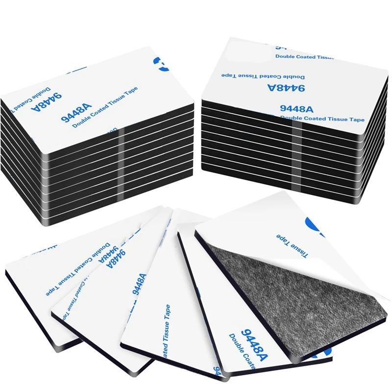 100pcsDouble Sided Adhesive Pads, Heavy Duty Double Sided Sticky Tape for Walls for Hanging, Office,Home,DIY Projects-A57M