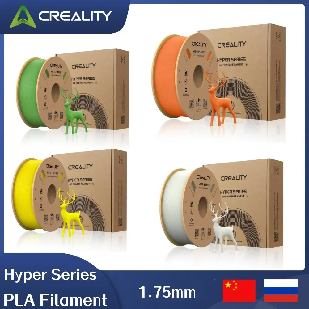 Creality 1.75mm PLA Filament Hyper Series FDM 3D Printer Material High Precision No Bubble/Plugging Faster Cooling