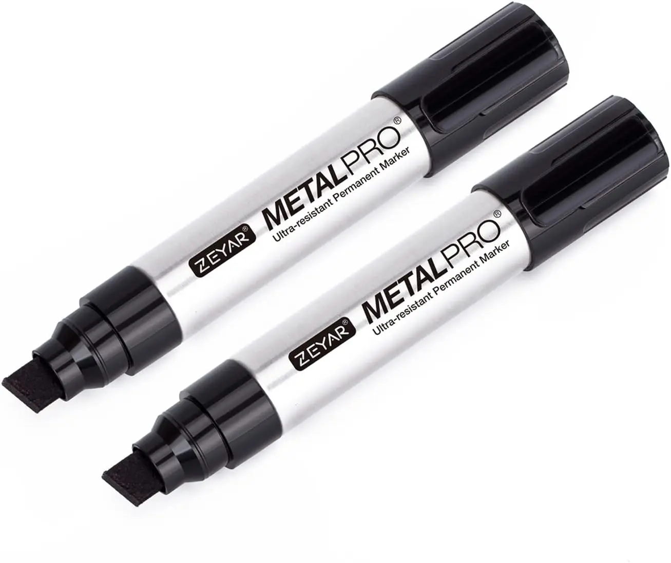 

Jumbo Permanent Marker Pens, Set of 2, Waterproof & Quick Drying, Writes on Most Surfaces (Black)