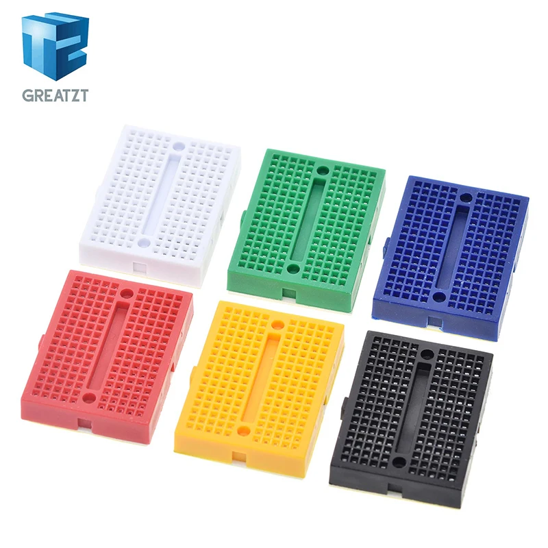 GREATZT SYB-170 Mini Solderless Prototype Breadboard 170 Tie-points 35*47*8.5mm for arduino Diy Kit