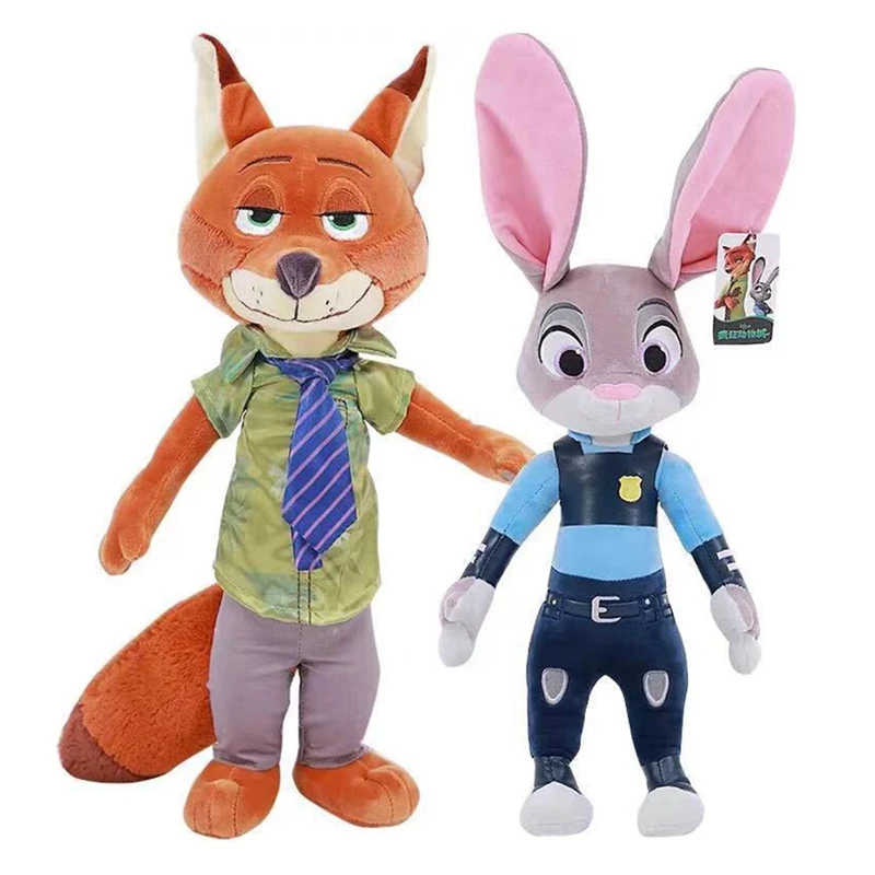 ใหม่การ์ตูนดิสนีย์สัตว์กระต่ายจูดี้, ฟ็อกซ์ มิสเตอร์ นิคตุ๊กตาของเล่นตกแต่งห้องนอนเด็กของขวัญวันเกิดคริสต์มาสที่ดีที่สุด