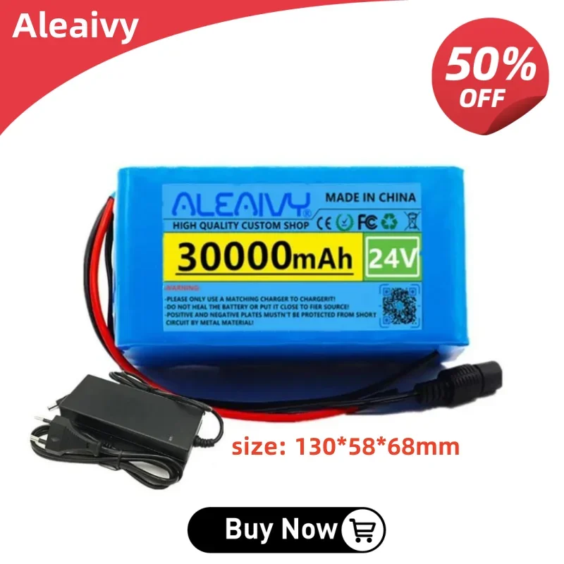 18650 lithium Battery 24V 30Ah 7s3p 30000mAh electric scooter Bicycle Moped electric Lithium ion Battery pack + 2A Charger