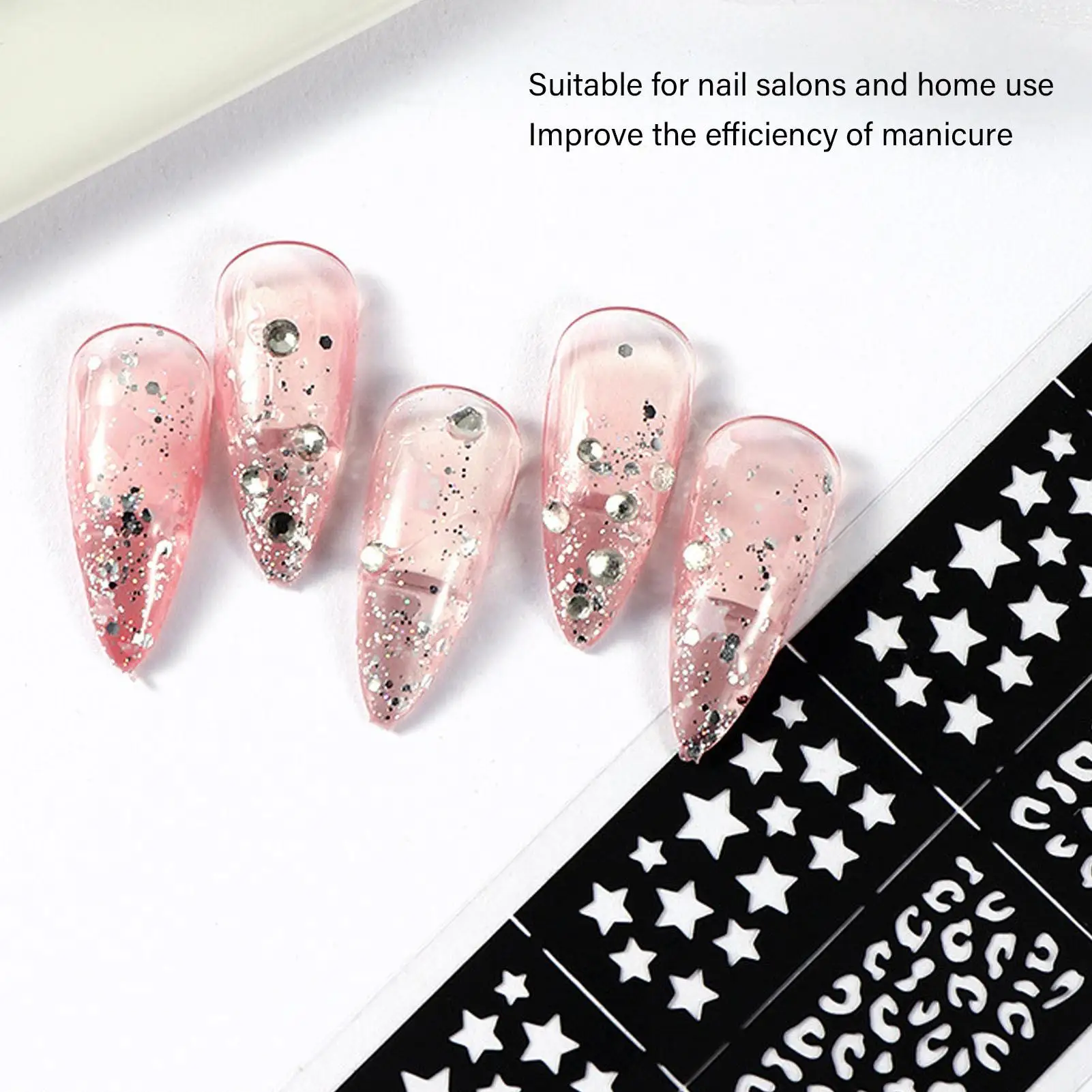 3D Nail Art Printing Sponge Template for salon Use Nail Design Tool