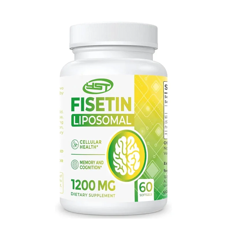 

Pure Fisetin 1200mg Polyphenol Antioxidant Immune Health Aging Cognitive Support Non GMO 60 Capsules