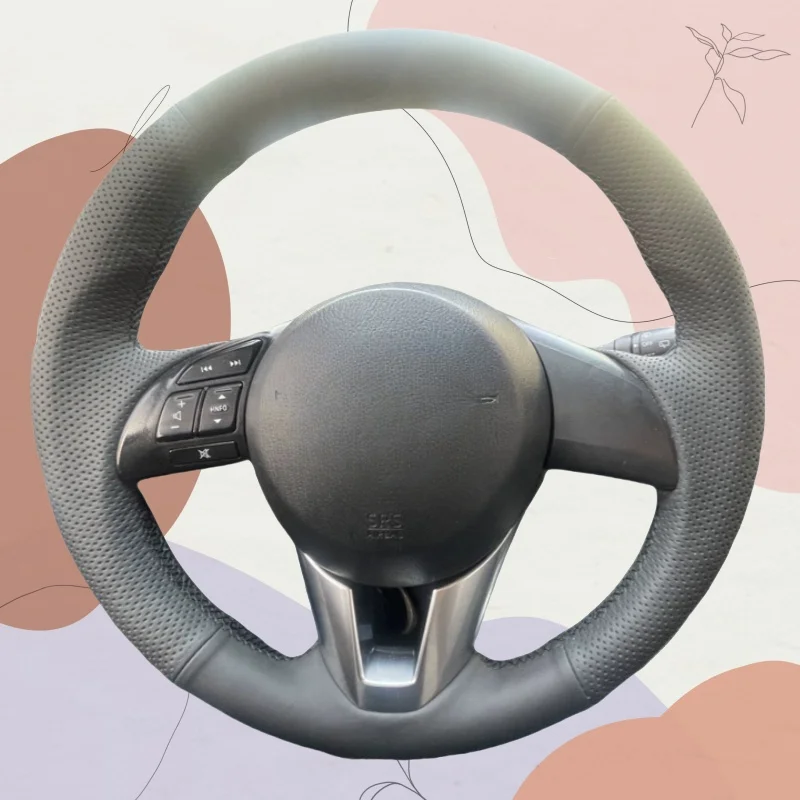 

Custom Hand-stitched Black Anti-slip Breathable Microfiber Leather Car Steering Wheel Cover For Buick LaCrosse 2009 2010-2021