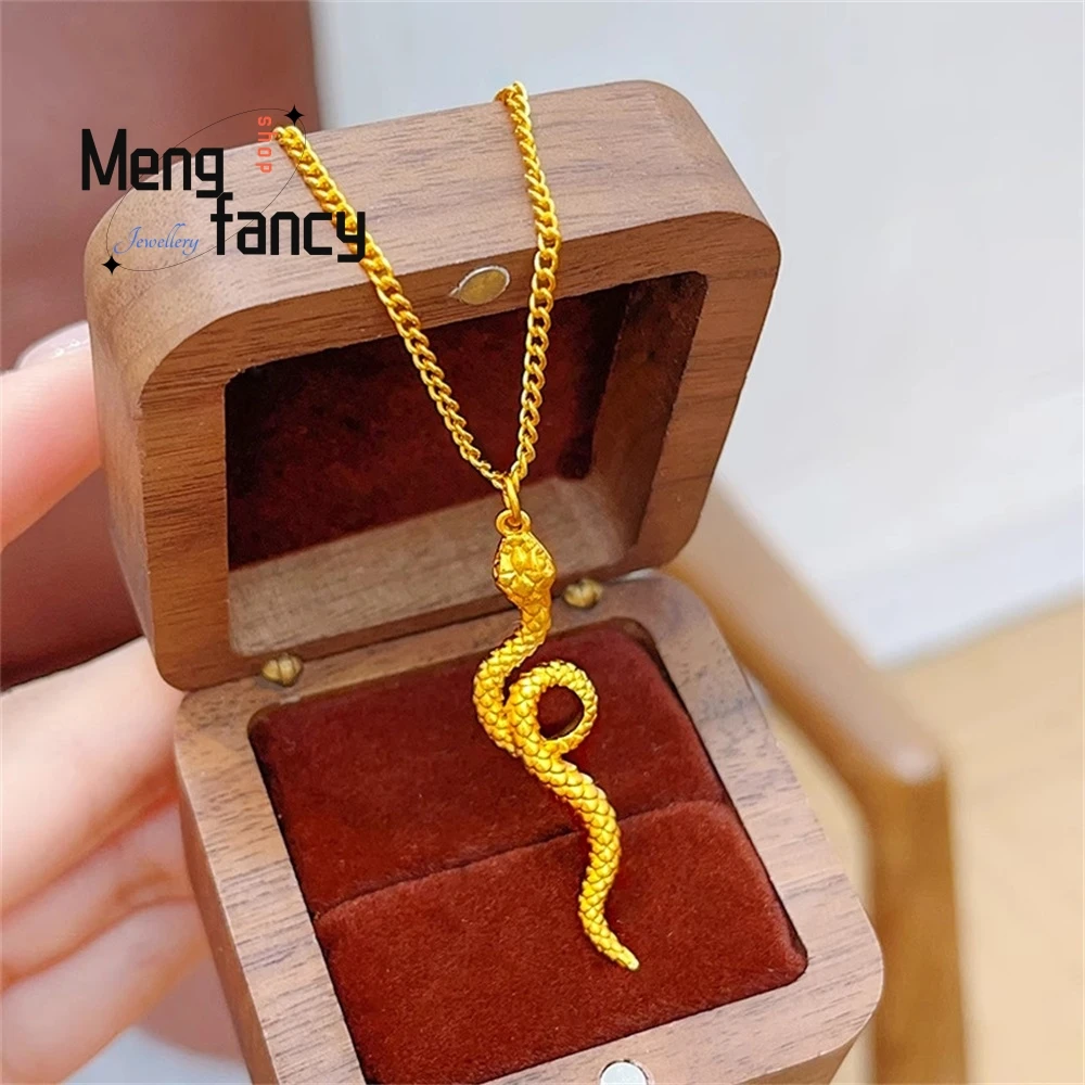 

Solid Snake Year Zodiac Pendant Necklace, Collarbone Chain For Women Fashion Jewelry Exquisite Elegant Popular Best Selling