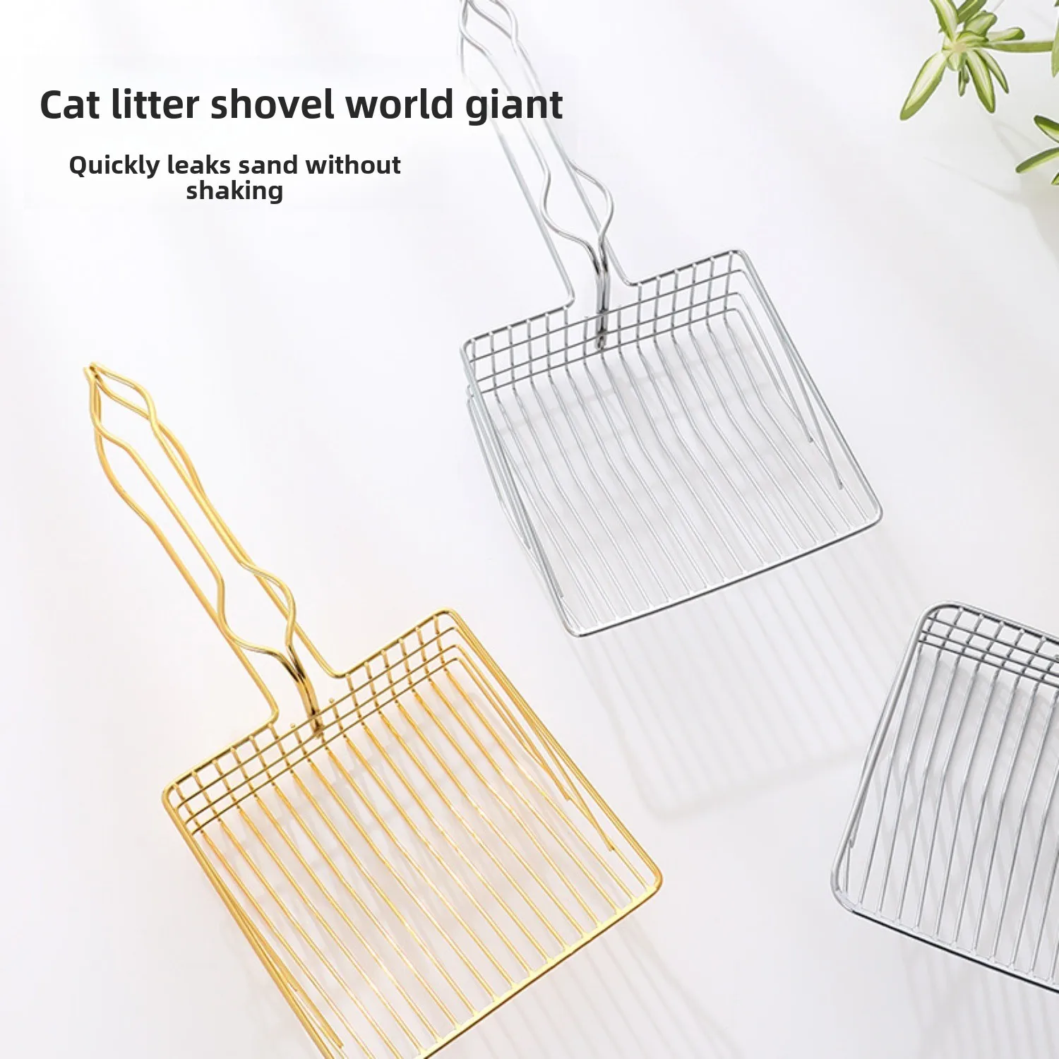 Cat Litter Scoop One Piece Cat Scoop Oversized Cat Stainless Steel Scoop Metal Cat Litter Scoop Cat Litter Scoop  Cat Supplies