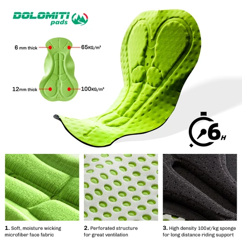 Imagen 2 del producto RION-pantalones cortos de ciclismo para hombre, medias con almohadilla a prueba de golpes para bicicleta de montaña y carretera, ropa reflectante para montar en bicicleta, deportes al aire libre transpirables