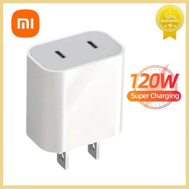 Xiaomi PD 60W Fast USB Charge Charger 2Ports EU/US Plug Wall Charger Adapter For IPhone 14 13 Huawei Samsung USB C Phone Charger