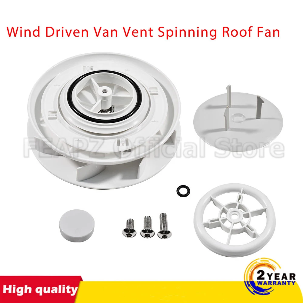 

Small Low profile rotary roof vent for vans buses dog vans horse boxes ambulances 4x4s boats wind driven rotating ventilator