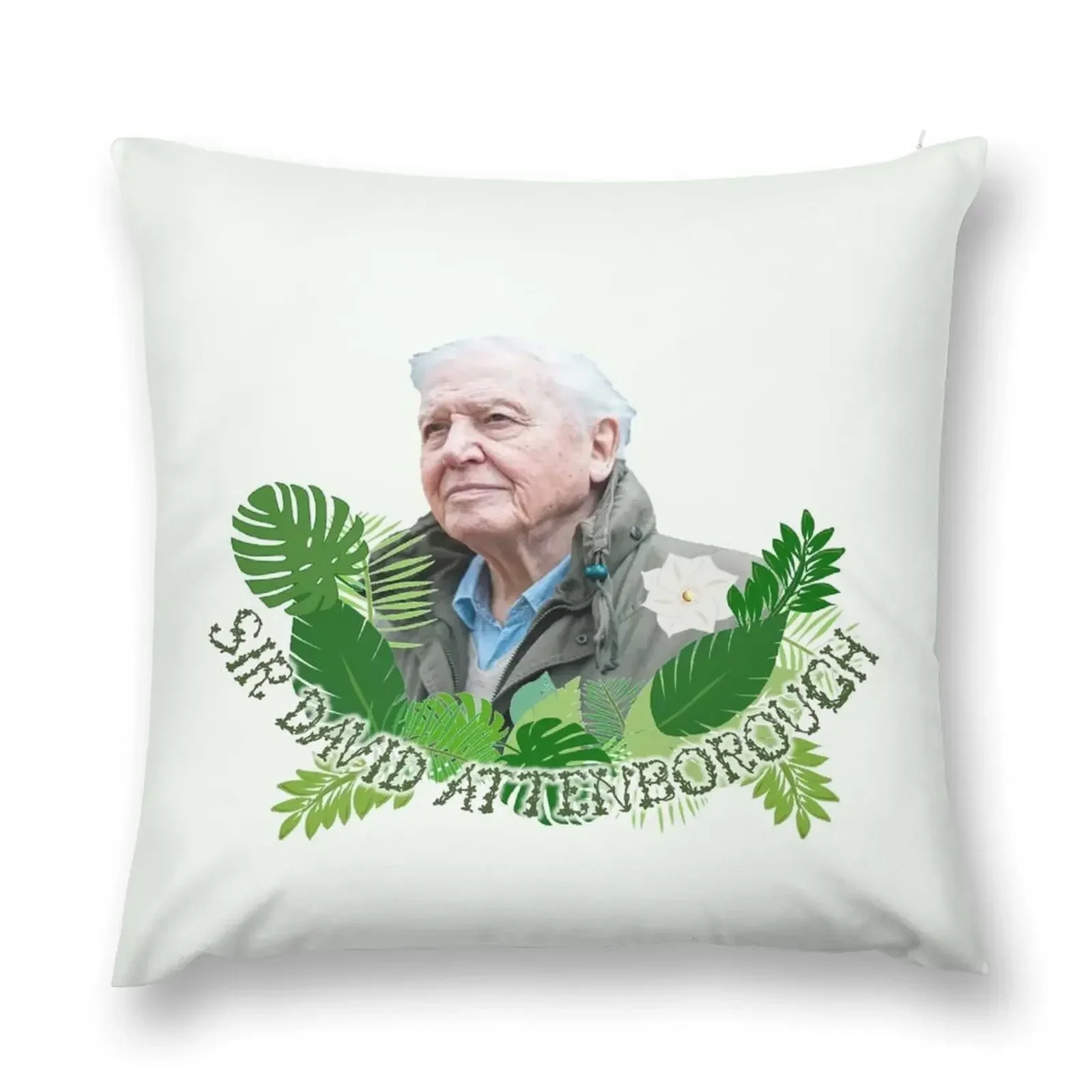 Iconic Sir David Attenborough Throw Pillow Pillowcases For Pillows Pillows Aesthetic pillow