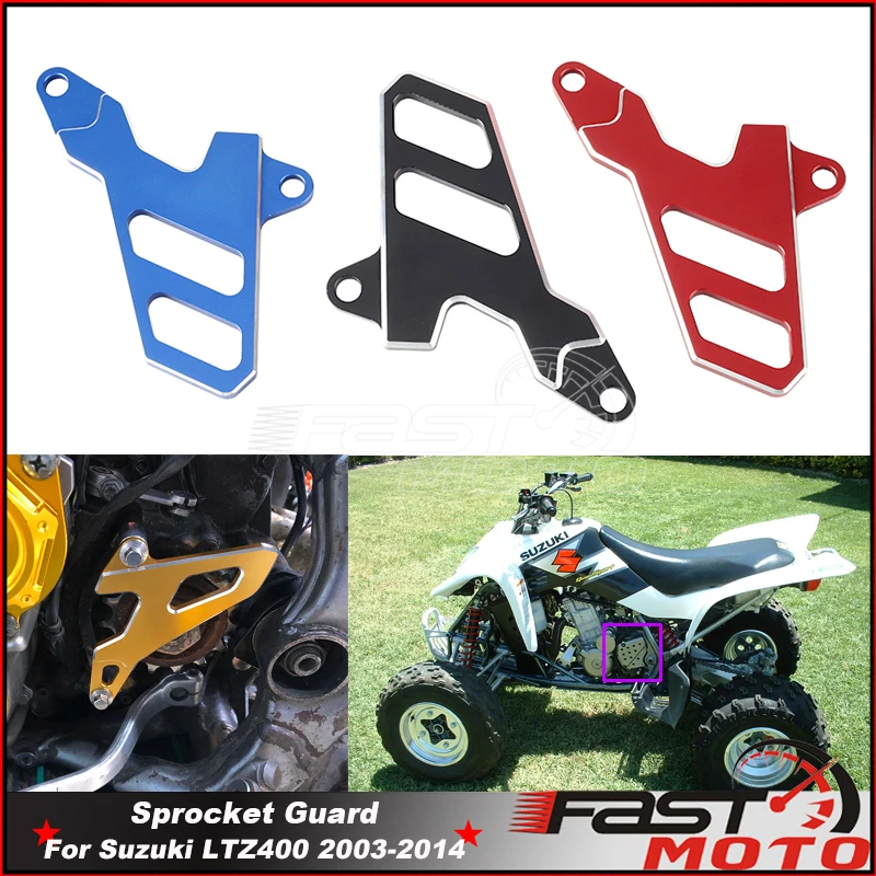 Osłona zębatki przedniej osłona łańcucha obudowa ochronna dla Suzuki LTZ 400 LTZ400 LTZ-400 akcesoria 2003-2014 rama zabezpieczająca łańcuch