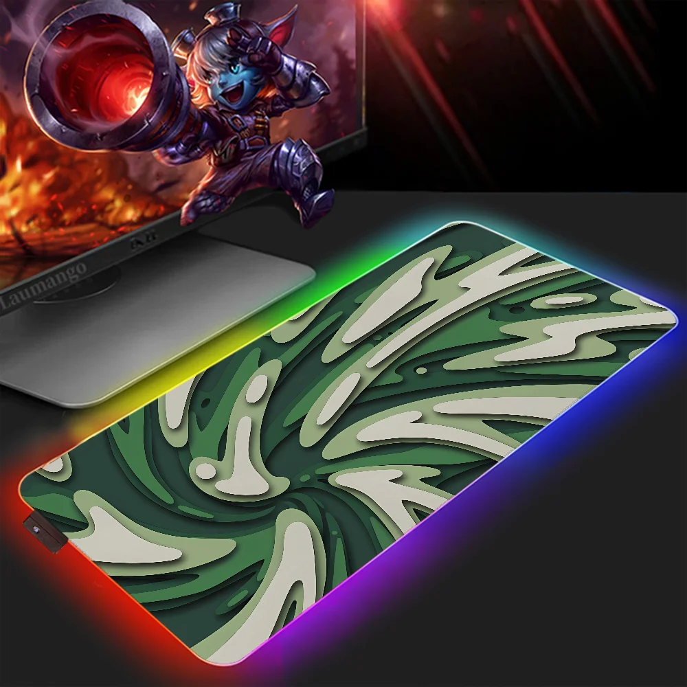 LAYERED SWIRL Large Mouse Pad 900x400 Gaming Mat Pc Gamer Desk Accessories Office Desktops Mousepad Mats Keyboard Extended Xxl