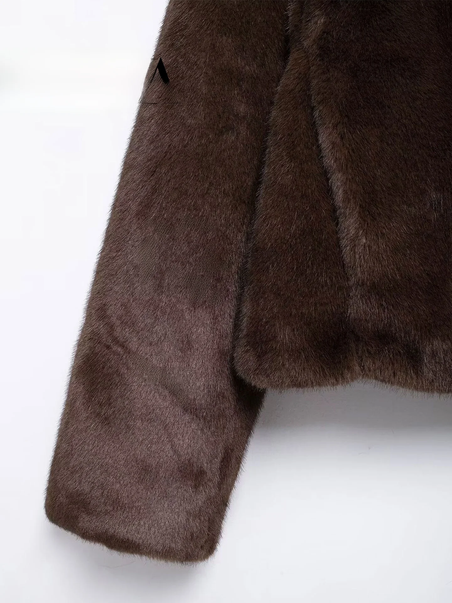 Sli ort American Sle effet fourrure artificielle Jaet femme polyvalent printemps 2026 Faion coupe décontractée longue manteau Sve