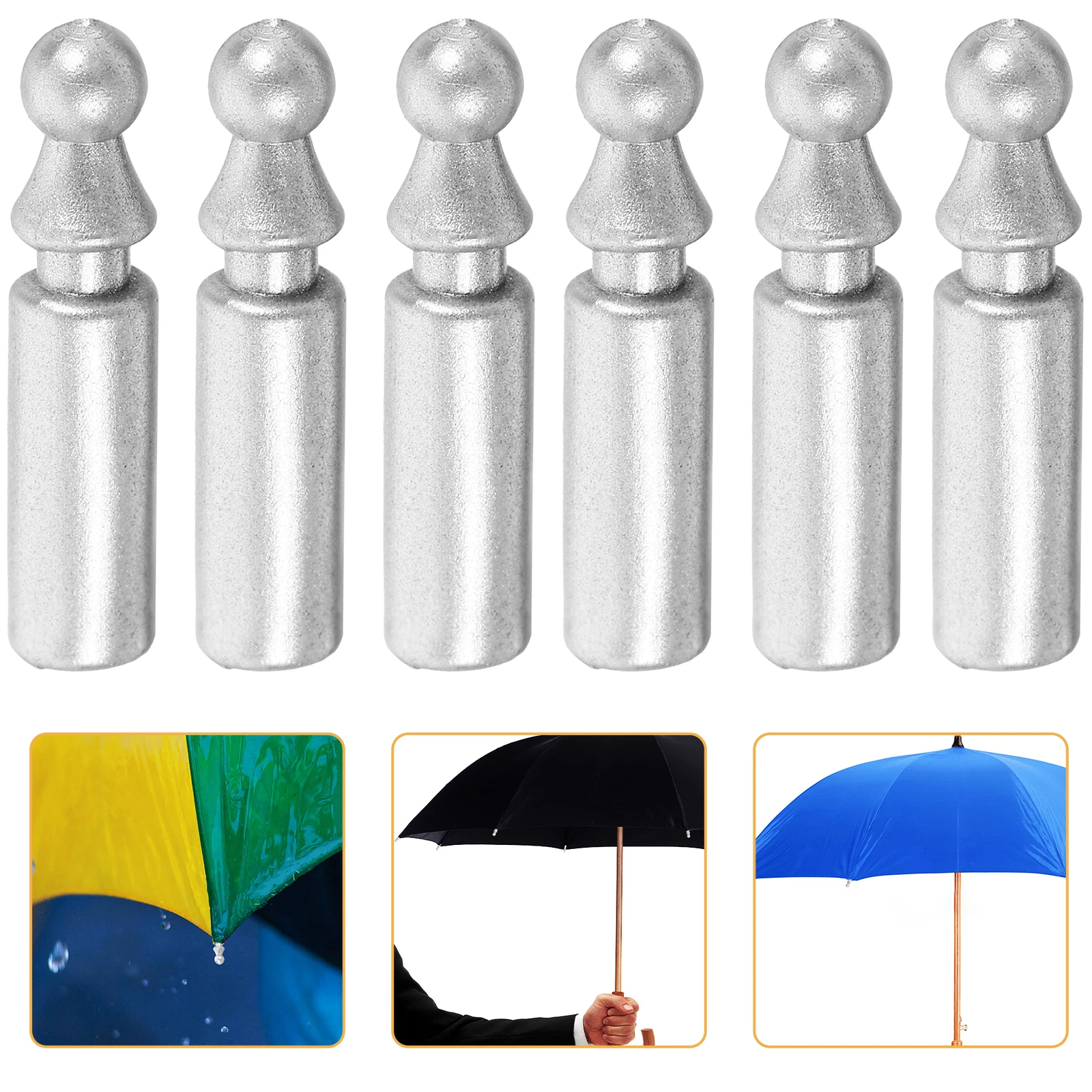 

1 set Umbrella Tail Beads Zinc Alloy Durable Repairing Bone Covers Foldable Umbrella Replacement Outdoor Accessories Gardening