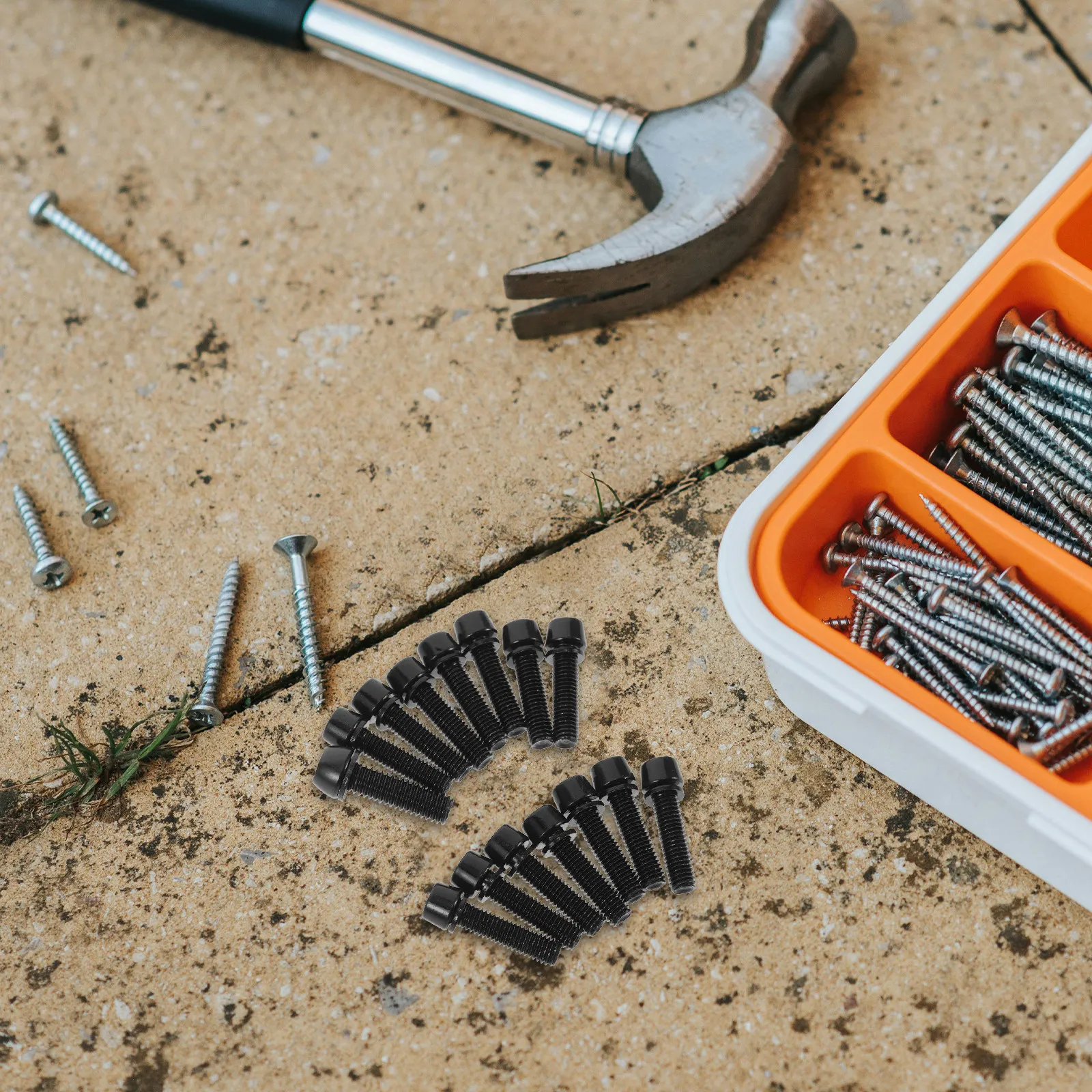 Bicycle Stem Bolts 15 Piece High Strength Steel Tapered Head Screw Kit for Handlebar Seat Post Clamp