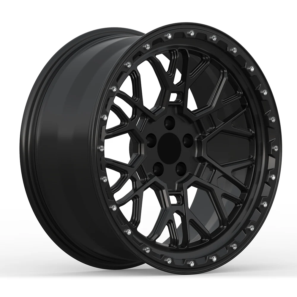 Hllwheels new multi spokes matte Black alloy car wheel rim 18 19 20 inch 5x112 For Talagon